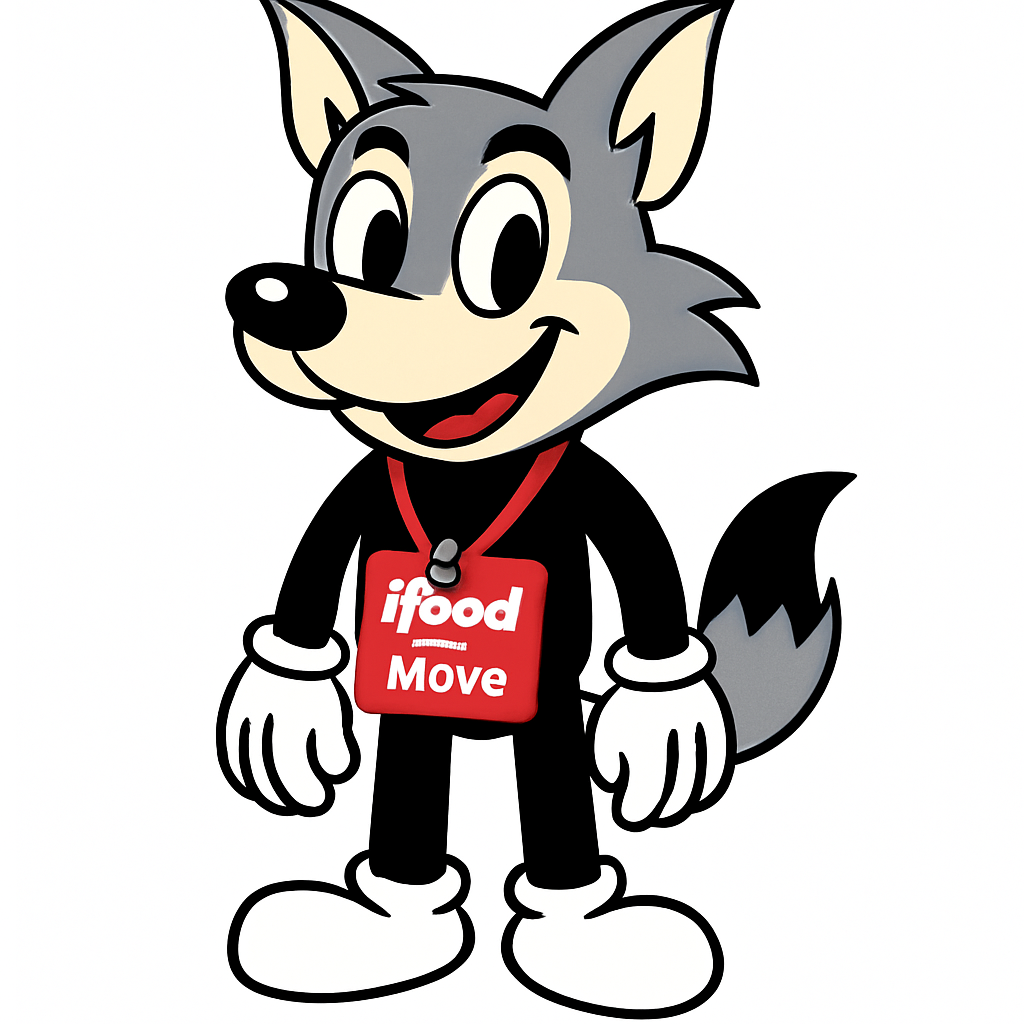 Crie um lobito com um crachá tipo aqueles de eve
